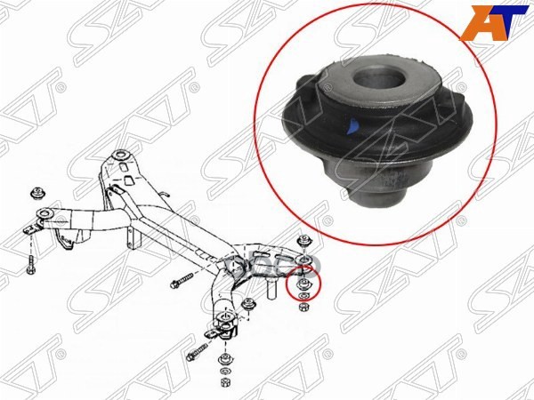 Сайлентблок балки Mazda 6 02-12 / 6 MPS 05-07 Sat арт. ST-GJ6A-28-89Y