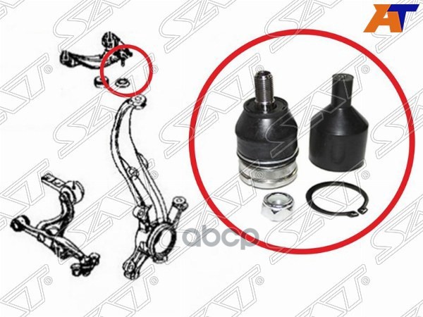 Шаровая опора верхнего рычага MAZDA 6/ATENZA 2007-2014 LH=RH Sat арт. STGS1D34250CBJ