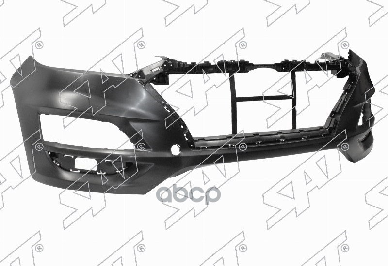 Бампер передний Hyundai Tucson 18-21 (С отверстием под крюк/ в сборе с накладкой) Sat арт. ST-HN52-000-A0