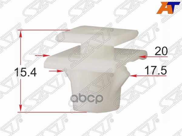 Клипса (крепления накладки порога HONDA CR-V 02-15 (Продажа по 10шт)) Sat арт. ST-KJ-2439