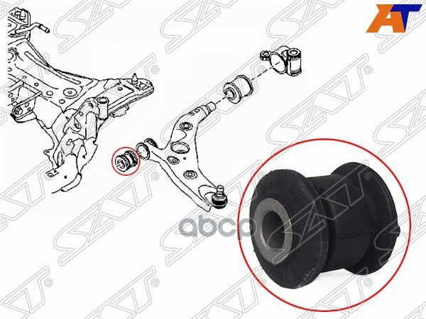 Сайлентблок переднего нижнего рычага передний MAZDA CX-5 11-MAZDA 6 12-/MAZDA 3 13- Sat арт. STKR1134470