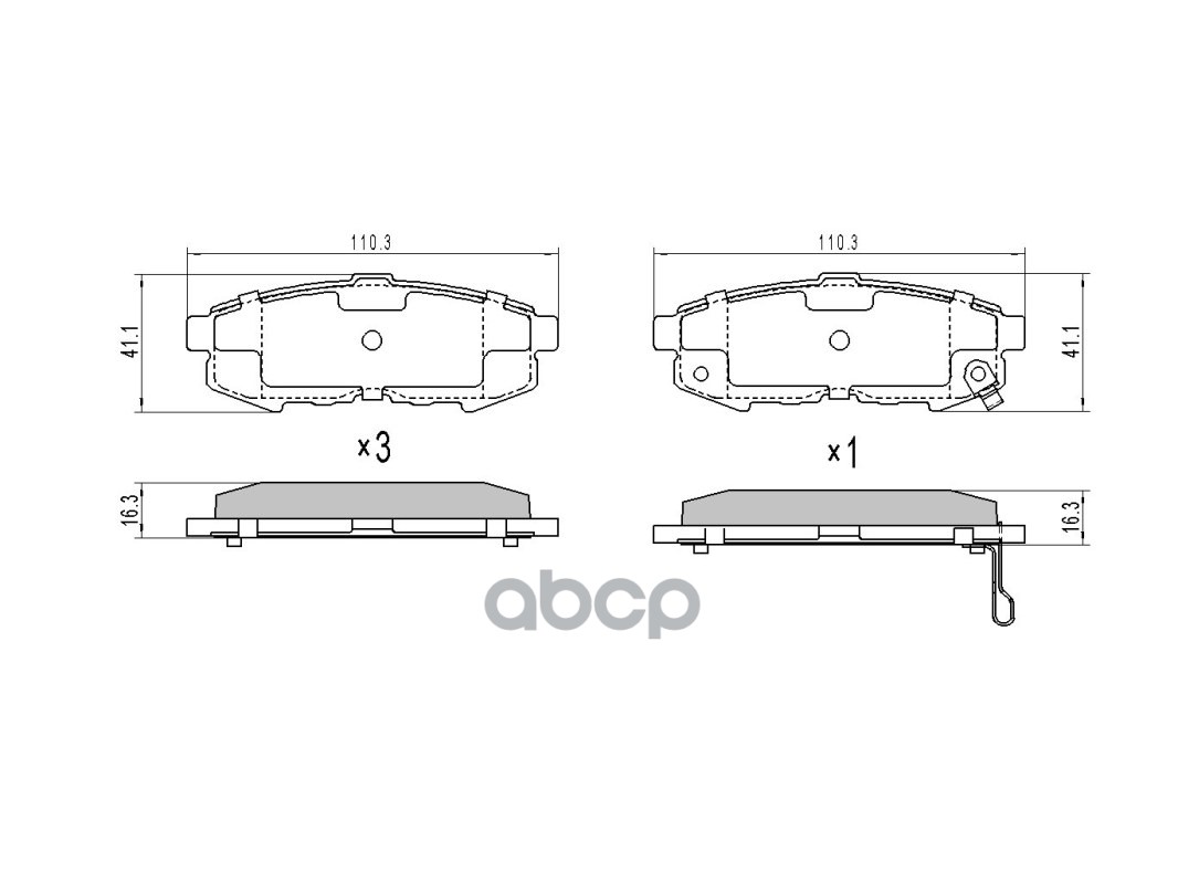 Колодки тормозные (Сзади) Mazda MPV 99-06 Sat арт. ST-LEY4-26-43ZA