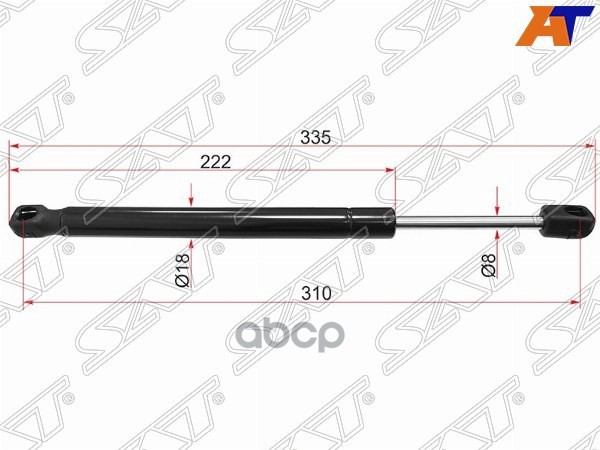 Амортизатор капота Land Rover Range Rover Evoque 11-18 (Справа=Слева) Sat арт. ST-LR025400