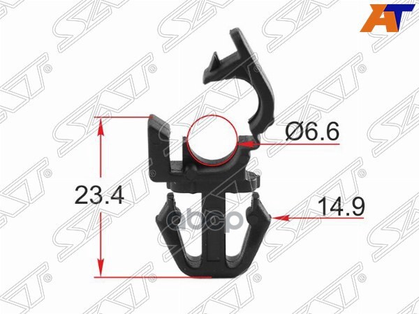 Клипса крепления трубок эл. проводки FORD (Продажа по 10шт) Sat арт. ST-M12525