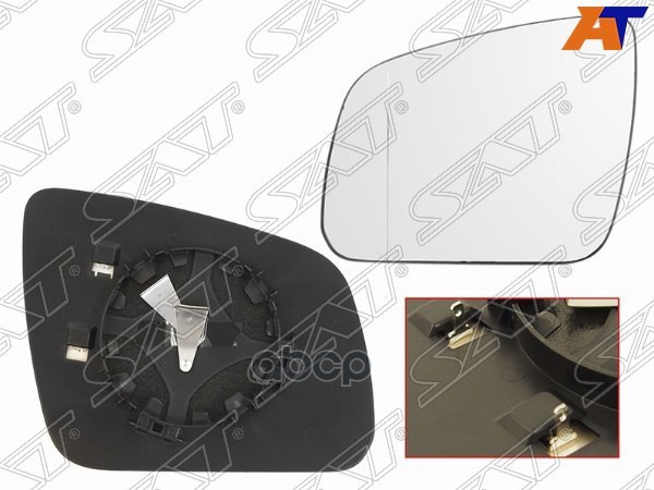Полотно зеркала Mercedes-Benz C-Class 07-11 (Слева/ Обогрев/ асферическое) Sat арт. ST-MD08-940G-2