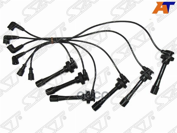 Провода высоковольтные Mitsubishi L200 96-16 / Pajero 91-06 6G72;6G74 (Круглое основание) Sat арт. ST-MD371794
