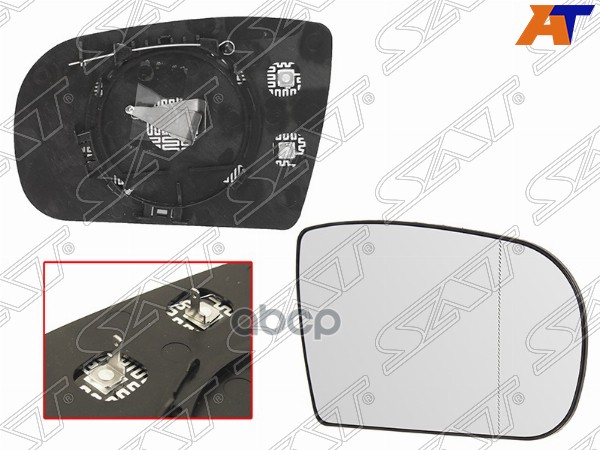 Полотно зеркала Mercedes-Benz E-Class 99-03 (Справа/ Обогрев/ асферическое) Sat арт. ST-MD56-940G-A1