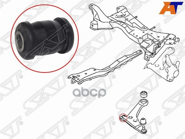 Сайлентблок рычага Mitsubishi ASX 10-20 / Lancer 02-17 Sat арт. ST-MR403440