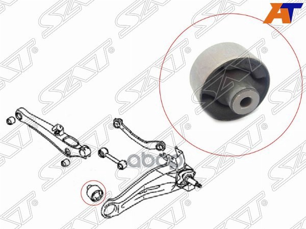 Сайлентблок рычага Mitsubishi Lancer 02-10 / Outlander 02-12 Sat арт. ST-MR519127