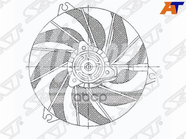 Диффузор Peugeot 206 98-09 Sat арт. ST-PG26-201-0