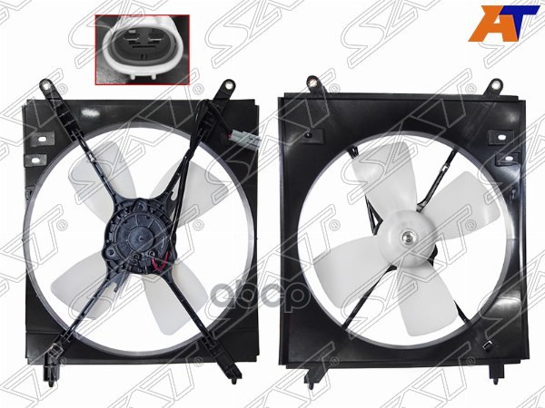 Диффузор радиатора Toyota Camry (XV20) 96-02 / Daihatsu Altis 00-01 Sat арт. ST-TY37-203-0