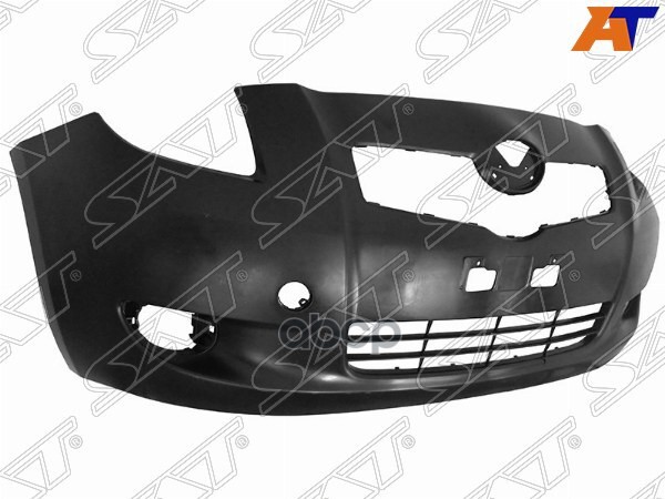 Бампер передний Toyota Vitz 05-07 / Yaris 05-08 (Под ПТФ/ С отверстием под крюк) Sat арт. ST-TYA2-000-0