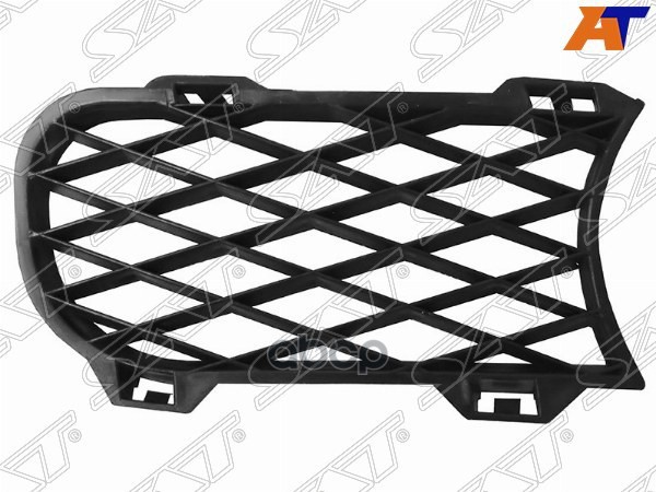 Решетка в бампер Volkswagen Touareg 02-07 (Слева/ в оправу ПТФ) Sat арт. ST-VW61-219G-2