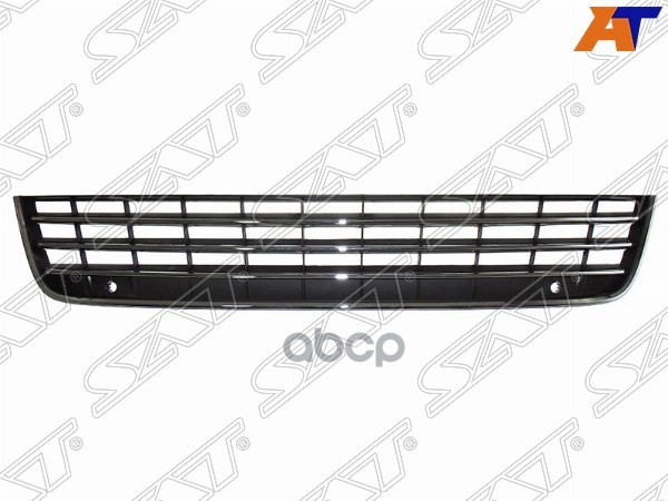 Решетка в бампер Volkswagen Touareg 10-14 (Под сонары(парктроники)/ С хром молдингами) Sat арт. ST-VW62-000G-0