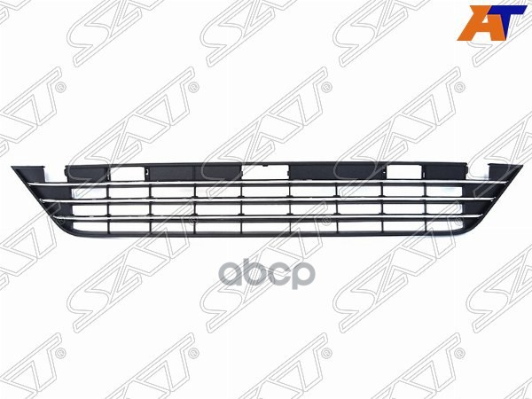 Решетка в бампер Volkswagen Touareg 14-18 (с хром молдингами) Sat арт. ST-VW62-000G-B0