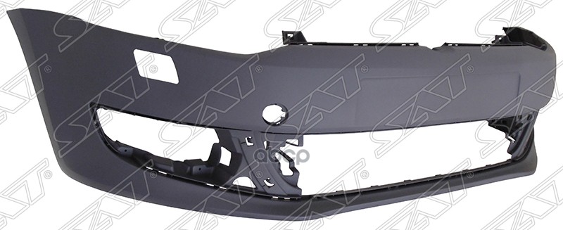 Бампер передний Volkswagen Polo 09-15 (Под омыватели фар/ С отверстием под крюк/ 3/5D HBK) Sat арт. ST-VWP5-000-A0