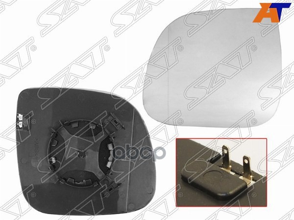 Полотно зеркала Volkswagen Transporter 09- / Amarok 10-20 (Слева/ Обогрев) Sat арт. ST-VWT5-940G-A2