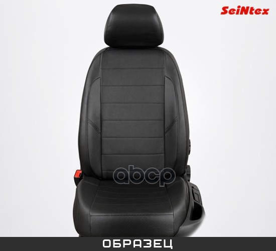 Чехол на RENAULT LOGAN 2014- цельная спинка (код7 86430) Seintex арт. 86430
