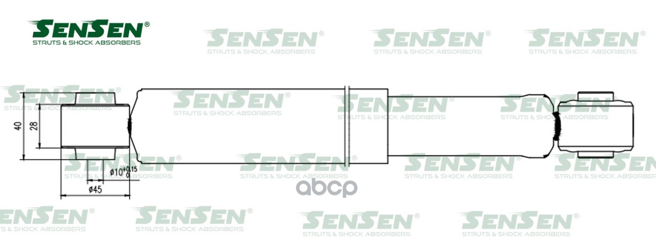 Амортизатор задний L=R SENSEN 12120193 Sensen арт. 12120193