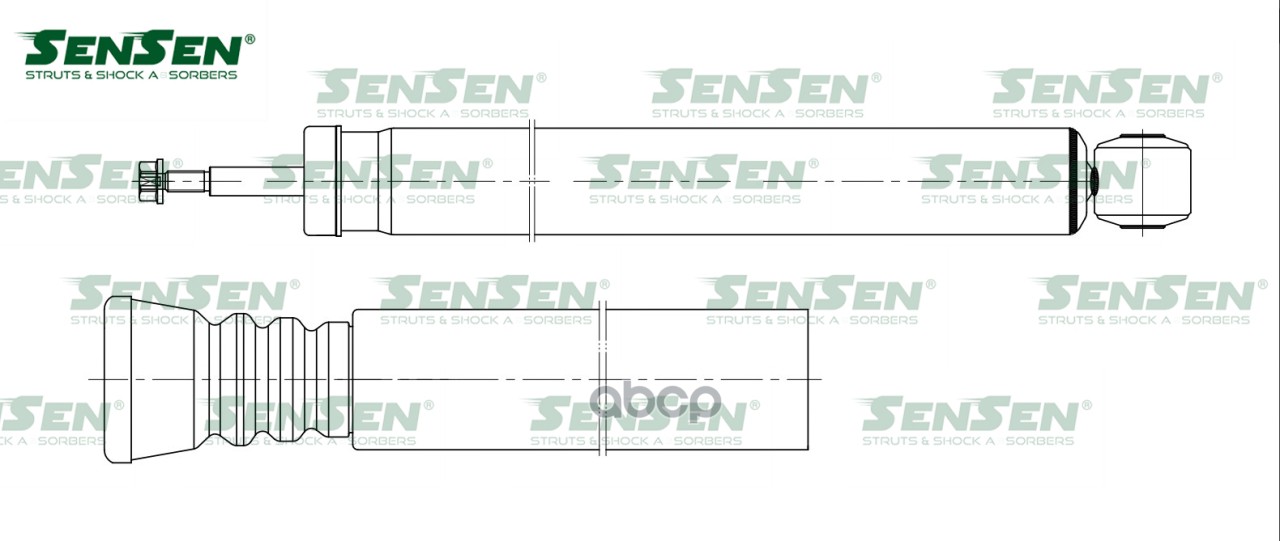 Амортизатор Задний Газовый! Ford Focus Sedan/Hb 04> Sensen 12130095 Sensen арт. 12130095