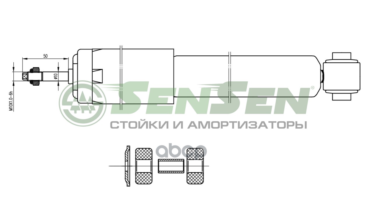 Амортизатор Vw T4 07/9004/03 Пер.масл. Sensen 3113-0023 Sensen арт. 3113-0023
