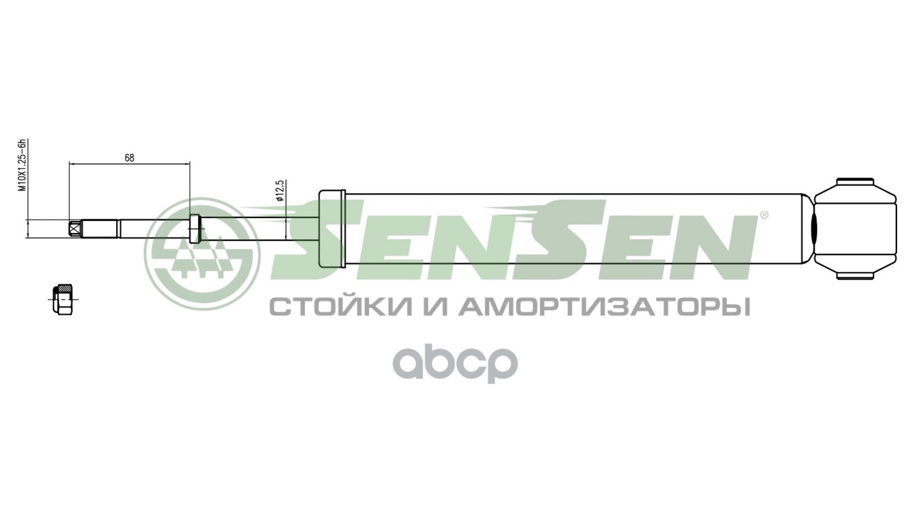 Амортизатор Hyundai Accent_verna 05- Зад.газ. Sensen арт. 32120112