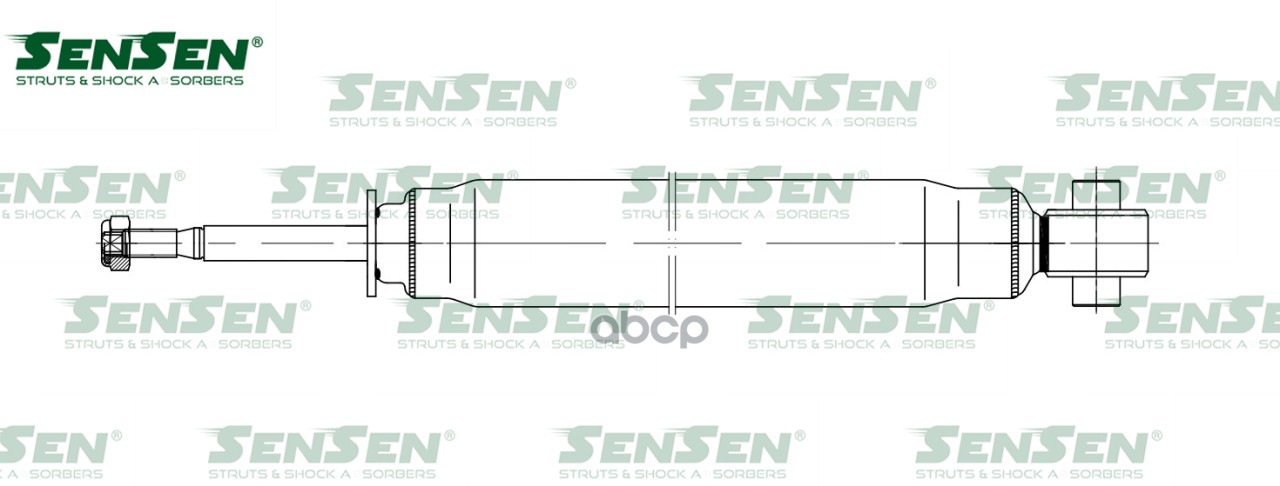 Амортизатор задний L=R GAS VW Polo Sedan (OE 6RU513025A) SENSEN 32130609 Sensen арт. 32130609