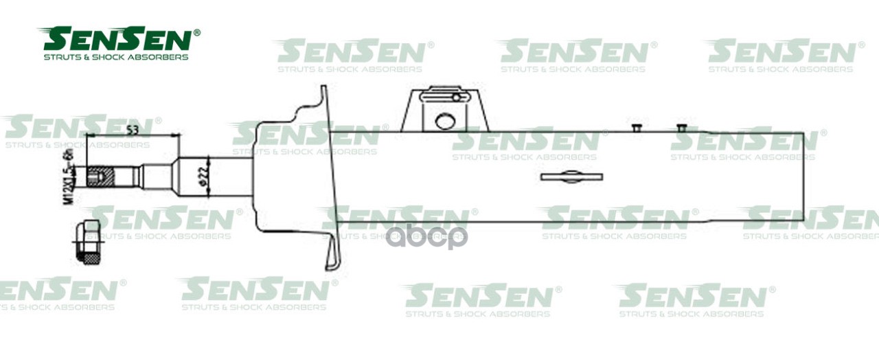 Амортизатор передний R (газ.) BMW 1 Series (E81/82/87/88) SENSEN 4214-1559 Sensen арт. 4214-1559