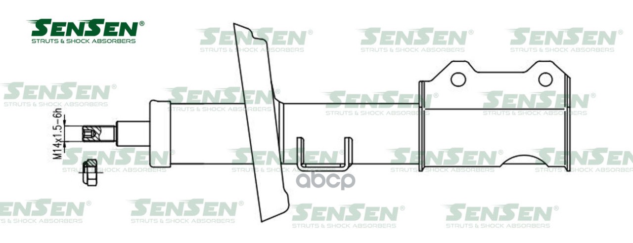 Амортизатор передний R (газ.) CHEVROLET (Cruze J300) SENSEN 4214-1603 Sensen арт. 4214-1603