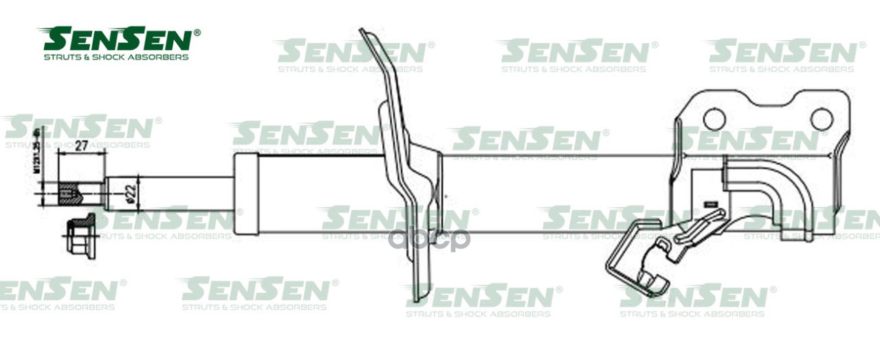 Аморт. Перед. Лев. Газ Nissan Juke Sensen 42141763 Sensen арт. 4214-1763