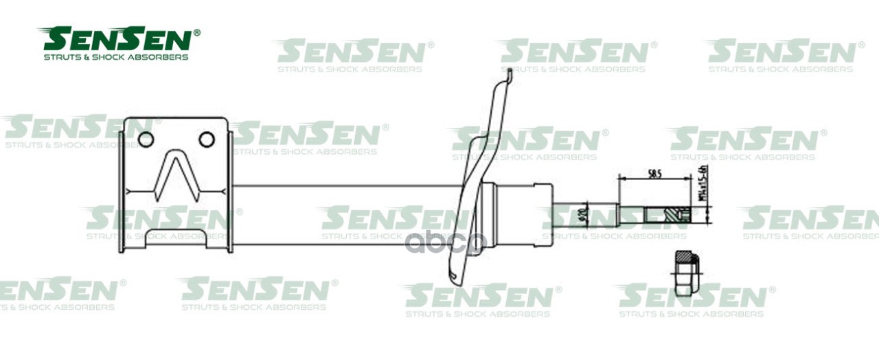 Амортизатор Перед. Прав. Citroen C4 Grand Picasso C4 Picasso Peugeot 308 Cc - 308 Sw Sensen 42142173 Sensen арт. 42142173