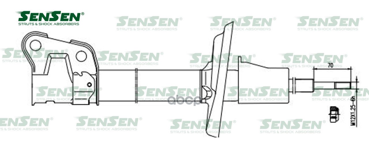 Аморт. Перед. Лев. Acura Mdx 07-13 Sensen 42142202 Sensen арт. 4214-2202
