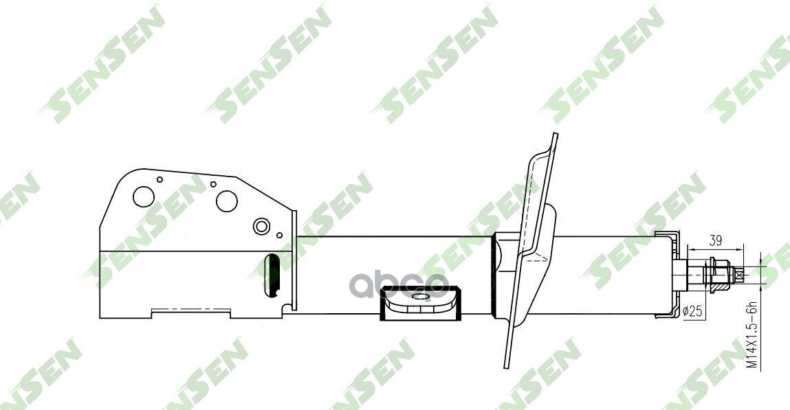 Амортизатор передний R газовый CHEVROLET CAPTIVA(C100, C140) 06- SENSEN 42142433 Sensen арт. 42142433