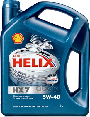 Shell Масло Моторное Полусинтетическое Helix Hx7 5W-40 4Л 550040341 (550046366)