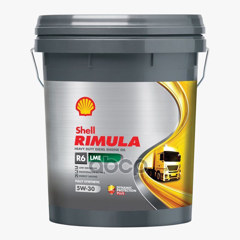 Shell Масло моторное синтетическое Rimula R6 LME 5W-30 20л 550043092