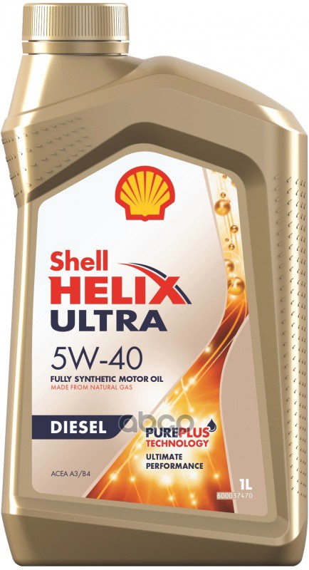 Shell Масло Моторное Синтетическое Helix Ultra Diesel 5W40 Api Cf, Acea A3/B4 1Л