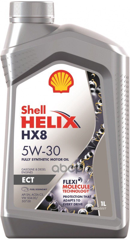 Shell Масло моторное синтетическое Helix HX8 ECT 5W-30 1л 550048036
