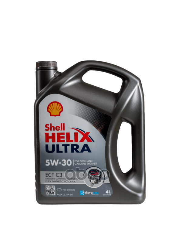 Shell Масло моторное синтетическое Helix Ultra ECT C3 5W30 SN, C3 4л