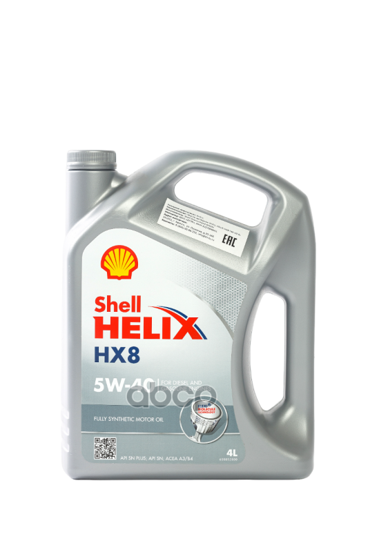 Shell Моторное масло SHELL Helix HX8 Synthetic 5W-40 4л 550052837(550061576O004)
