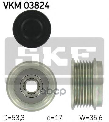 Шкив Генератора Mb Vito W638 2.3D 02/96> W202 2.0D/2.2D 93> Skf арт. VKM03824