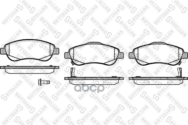 Колодки дисковые п. Honda CR-V 2.0/2.2D/2.4 06> Stellox арт. 001081BSX