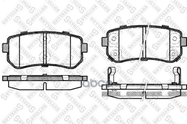 Колодки Дисковые З. Hyundai Accent,Kia Rio 1.4I/1 Stellox арт. 001087BSX