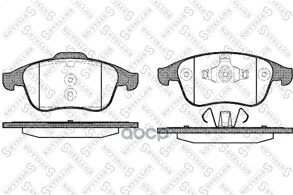 Колодки тормозные  передние RENAULT Laguna III Stellox арт. 002002SX