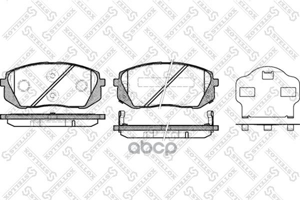 Колодки дисковые п. KIA Carens 2.0CVVTi/CRDi 06> Stellox арт. 002010SX