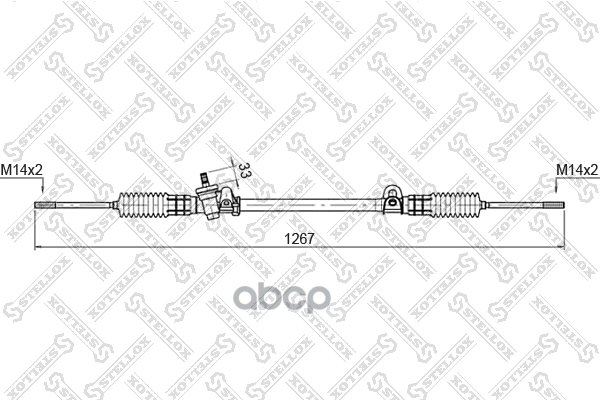 рейка рулевая мех-ская 51762 Ford Scorpio I 85-94 0035013SX Stellox арт. 0035013SX