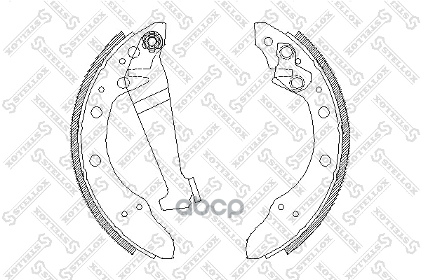 Колодки барабанные задние Audi 80 89-94, VW Golf 91-97 Stellox арт. 057100SX