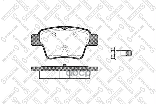 Колодки тормозные задние CITROEN C4/PEUGEOT 207 307 Stellox арт. 1149000BSX