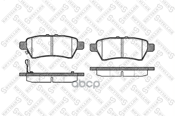 Колодки дисковые з. Nissan Pathfinde Stellox арт. 1199001SX