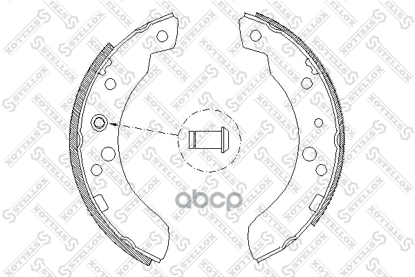 Колодки Барабанные Ford Transit 80-1 122100Sx Stellox арт. 122100SX
