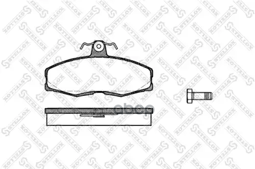 Колодки Дисковые П. Skoda Favorit 1.1/1.3 89>, Ford Stellox арт. 165000SX